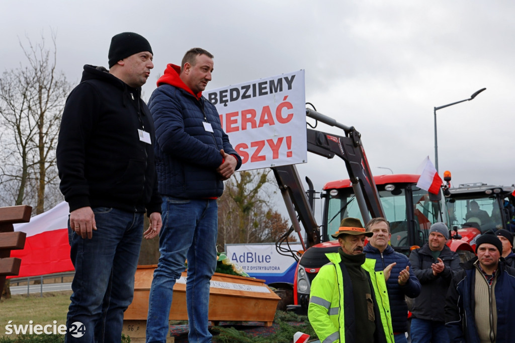 Rolnicy i myśliwi solidarni w Warlubiu