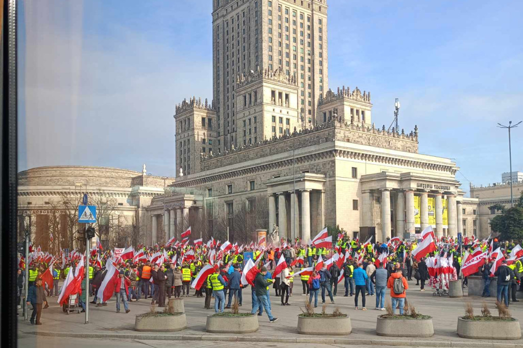 Protesty rolników w Warszawie