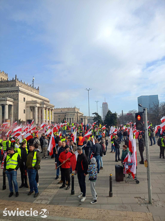 Protesty rolników w Warszawie