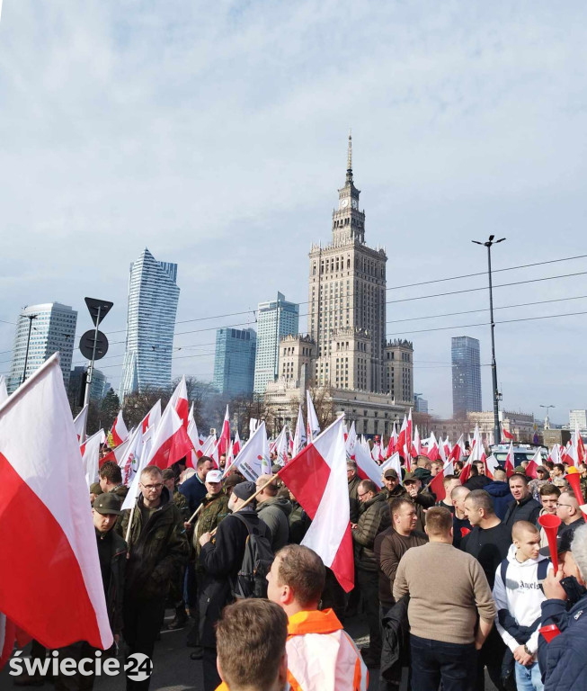 Protesty rolników w Warszawie