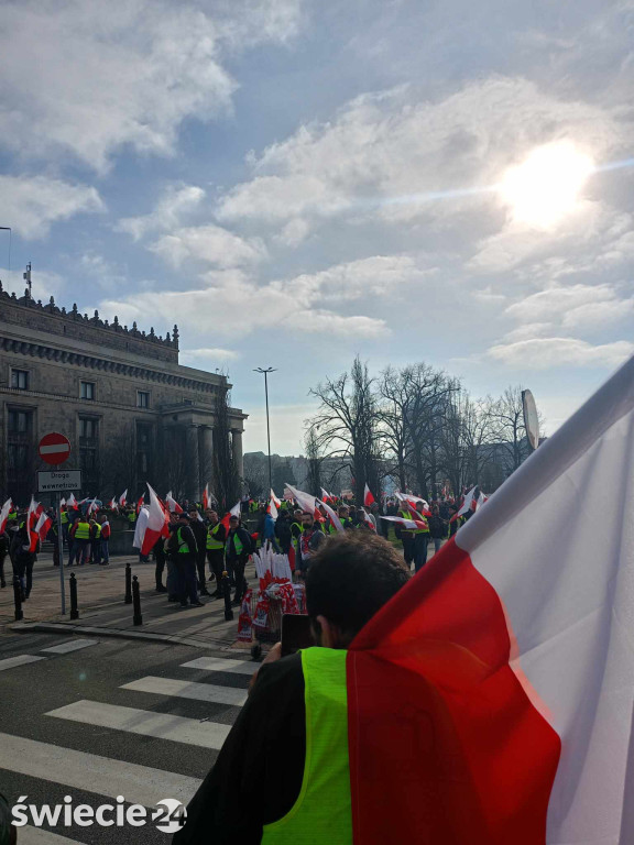 Protesty rolników w Warszawie