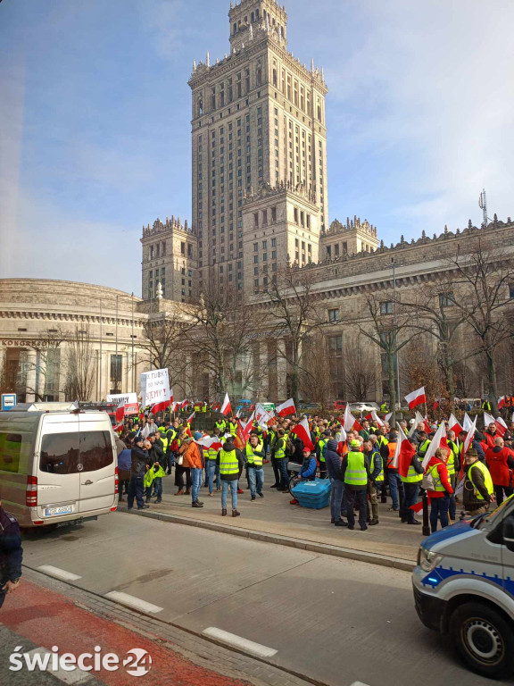 Protesty rolników w Warszawie