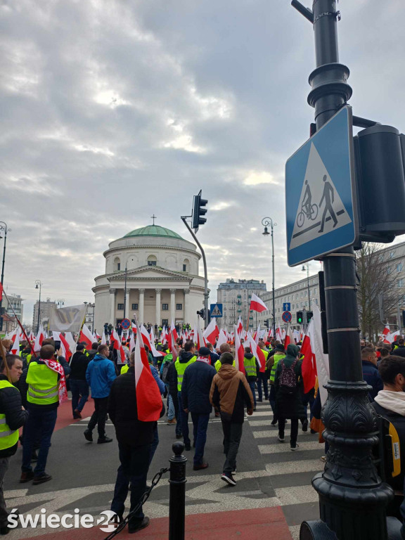 Protesty rolników w Warszawie