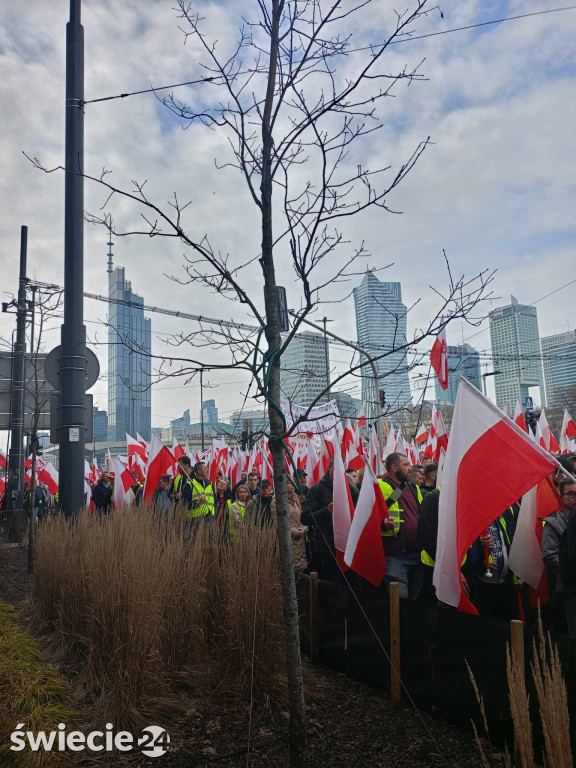 Protesty rolników w Warszawie