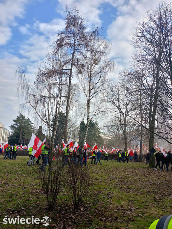 Protesty rolników w Warszawie