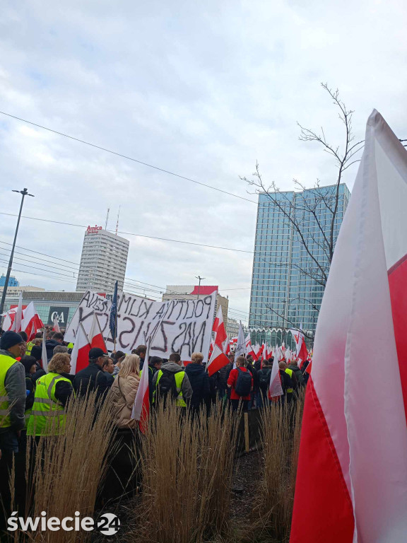 Protesty rolników w Warszawie