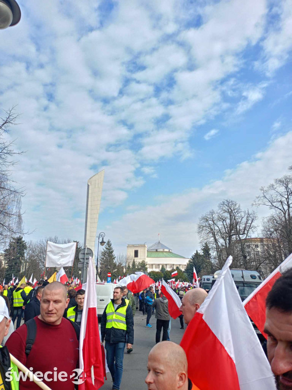 Protesty rolników w Warszawie