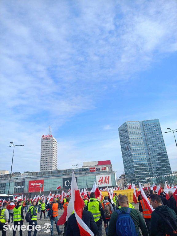 Protesty rolników w Warszawie