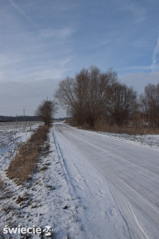 Budowa drogi w Luszkówku