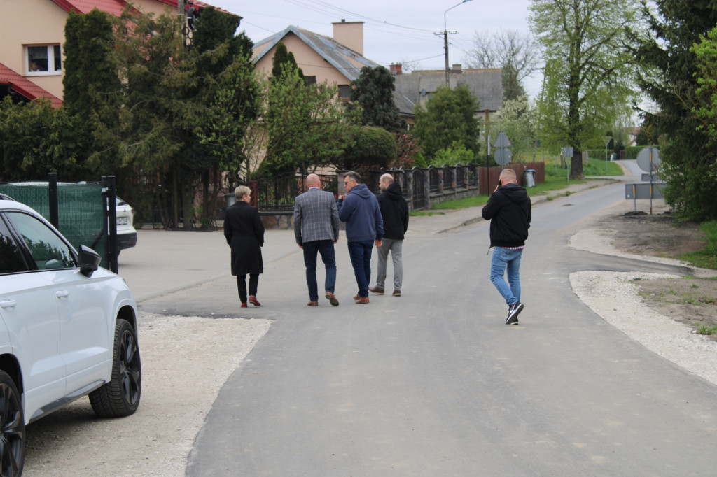 Odbiór drogi w Biechówku