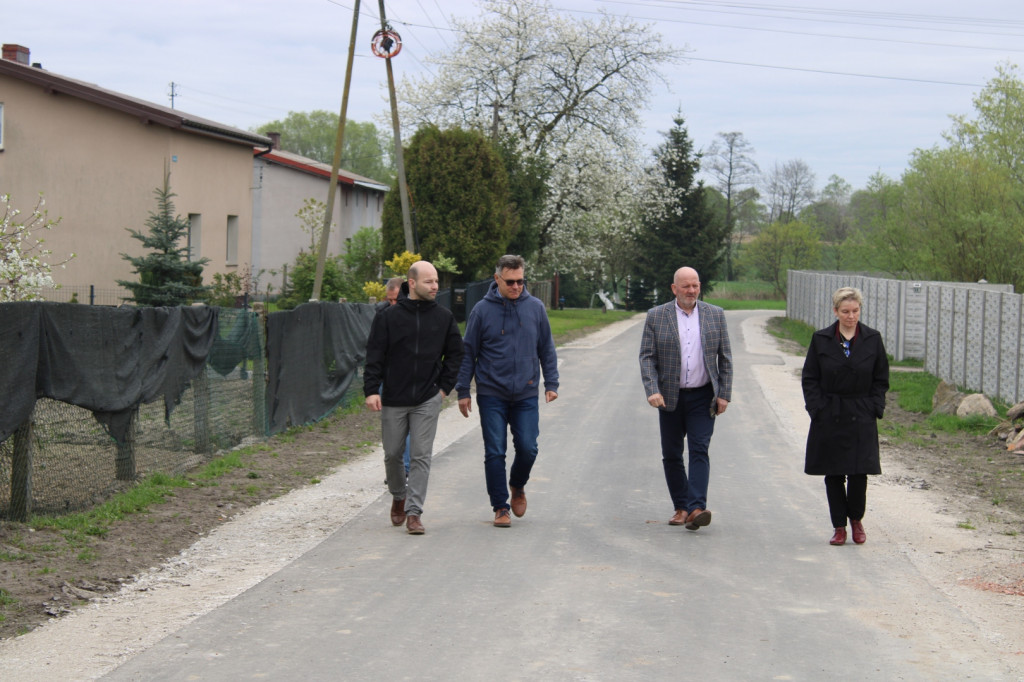 Odbiór drogi w Biechówku