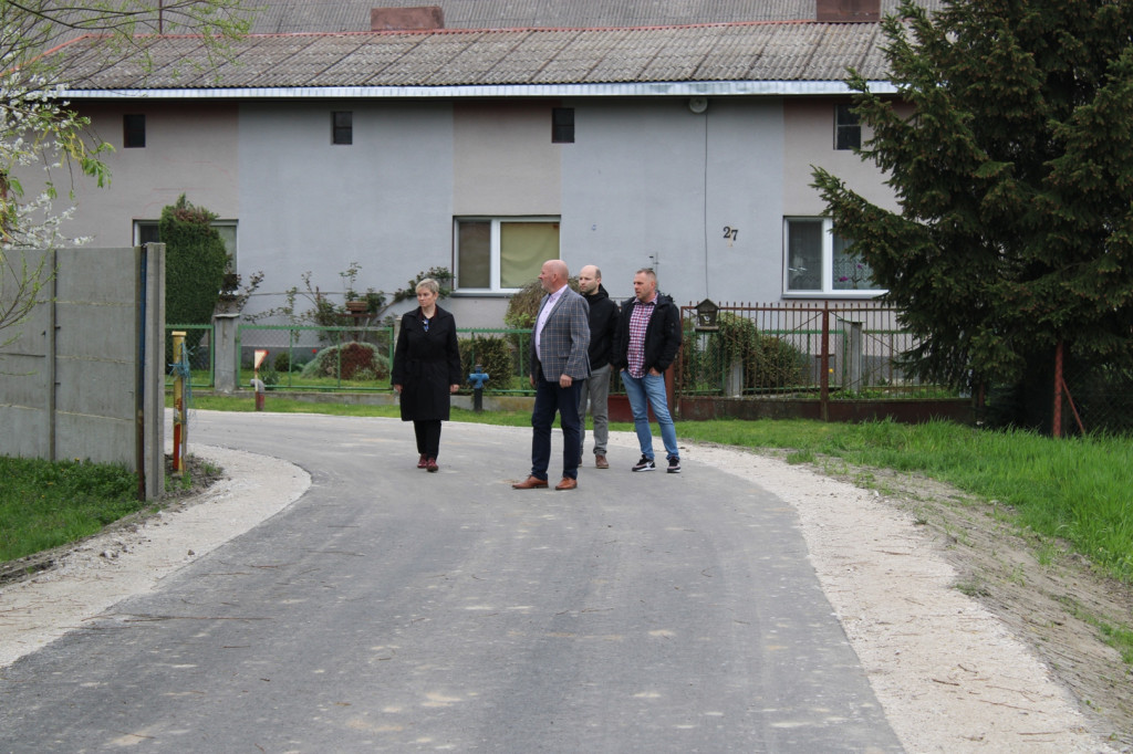 Odbiór drogi w Biechówku