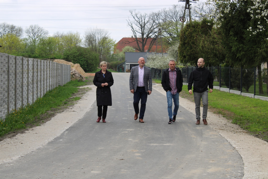 Odbiór drogi w Biechówku