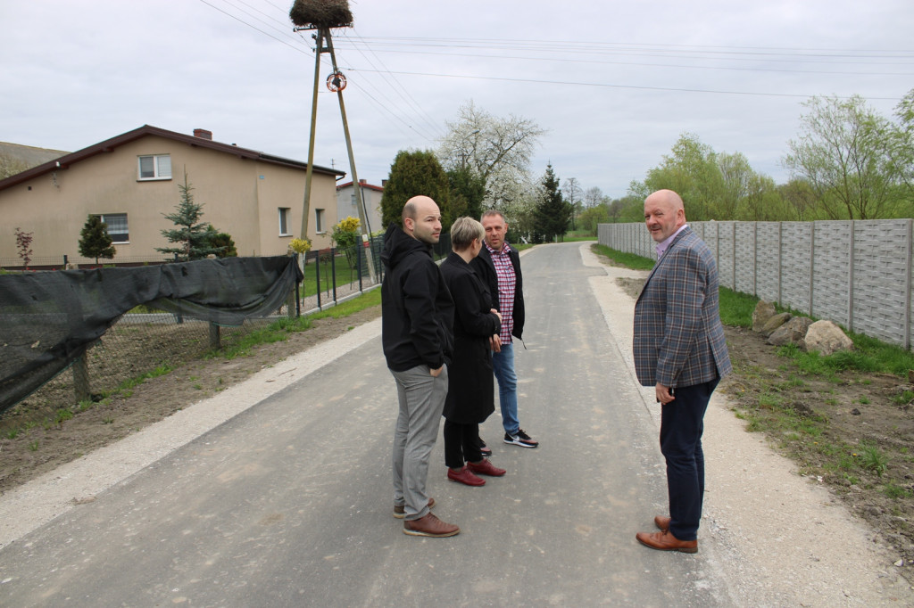 Odbiór drogi w Biechówku