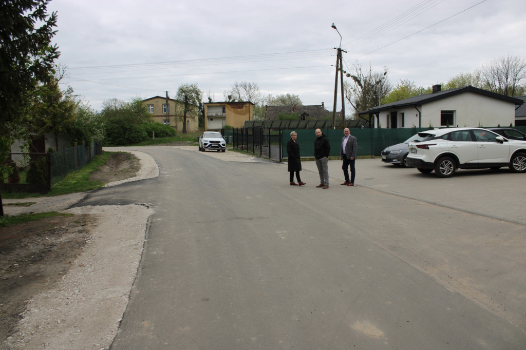 Odbiór drogi w Biechówku