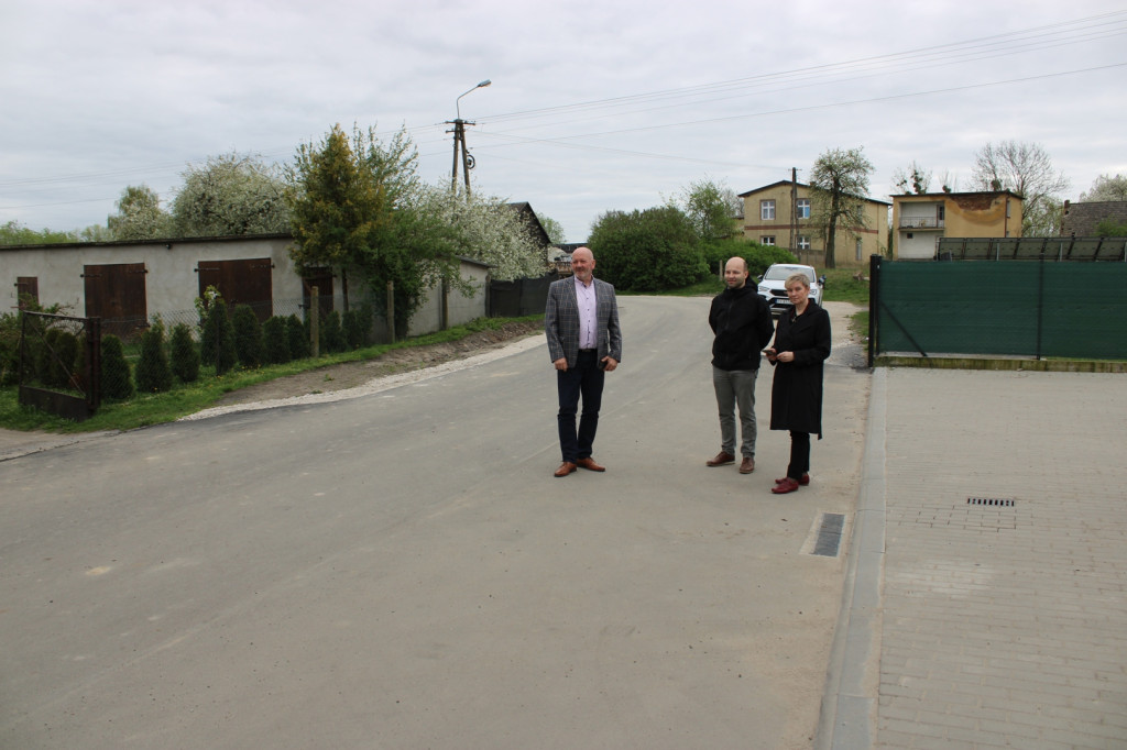 Odbiór drogi w Biechówku