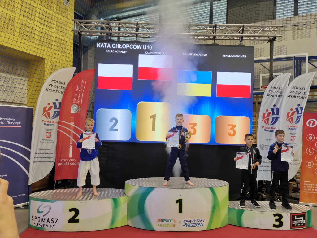 Wyniki z zawodów karate w Pleszewie