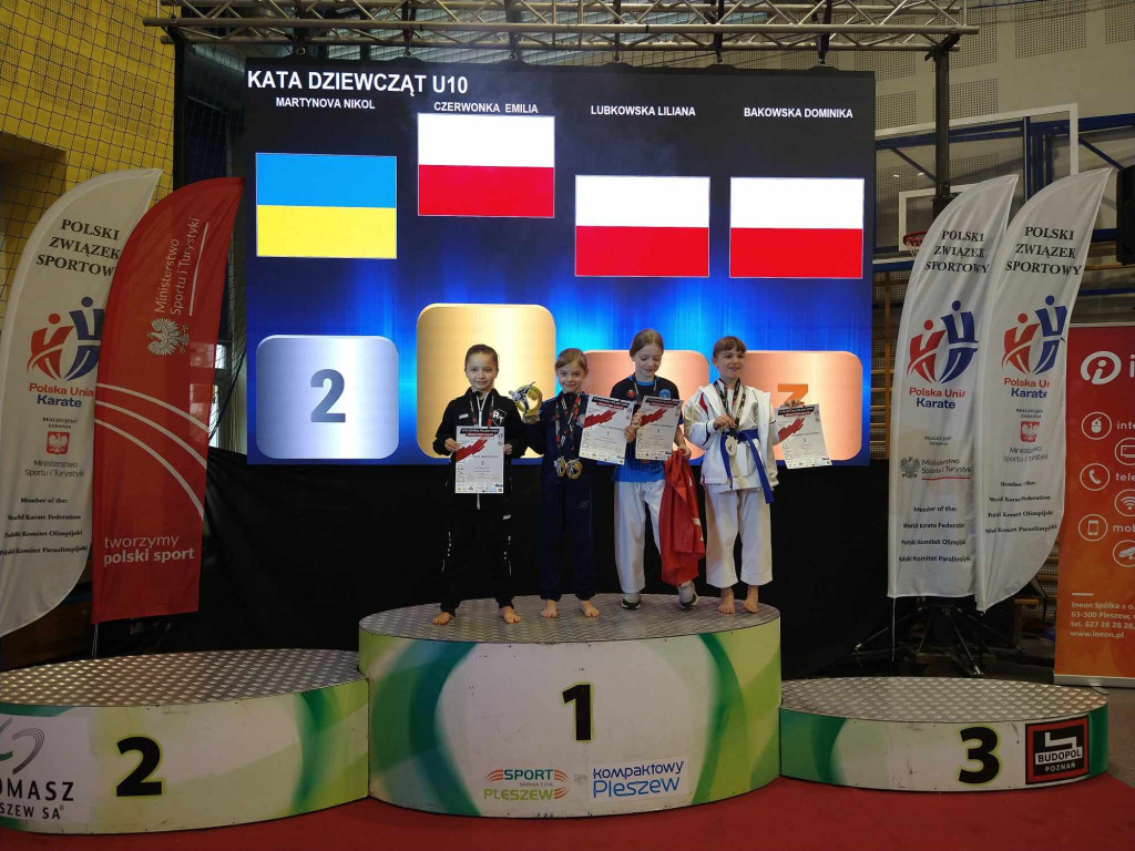 Wyniki z zawodów karate w Pleszewie