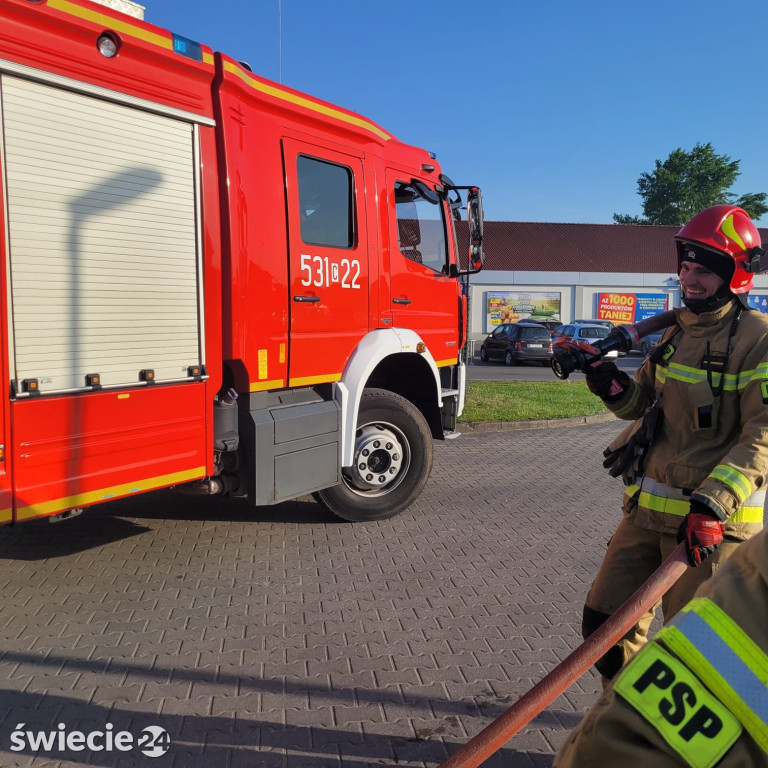 Samochód zapalił się po zatankowaniu gazem