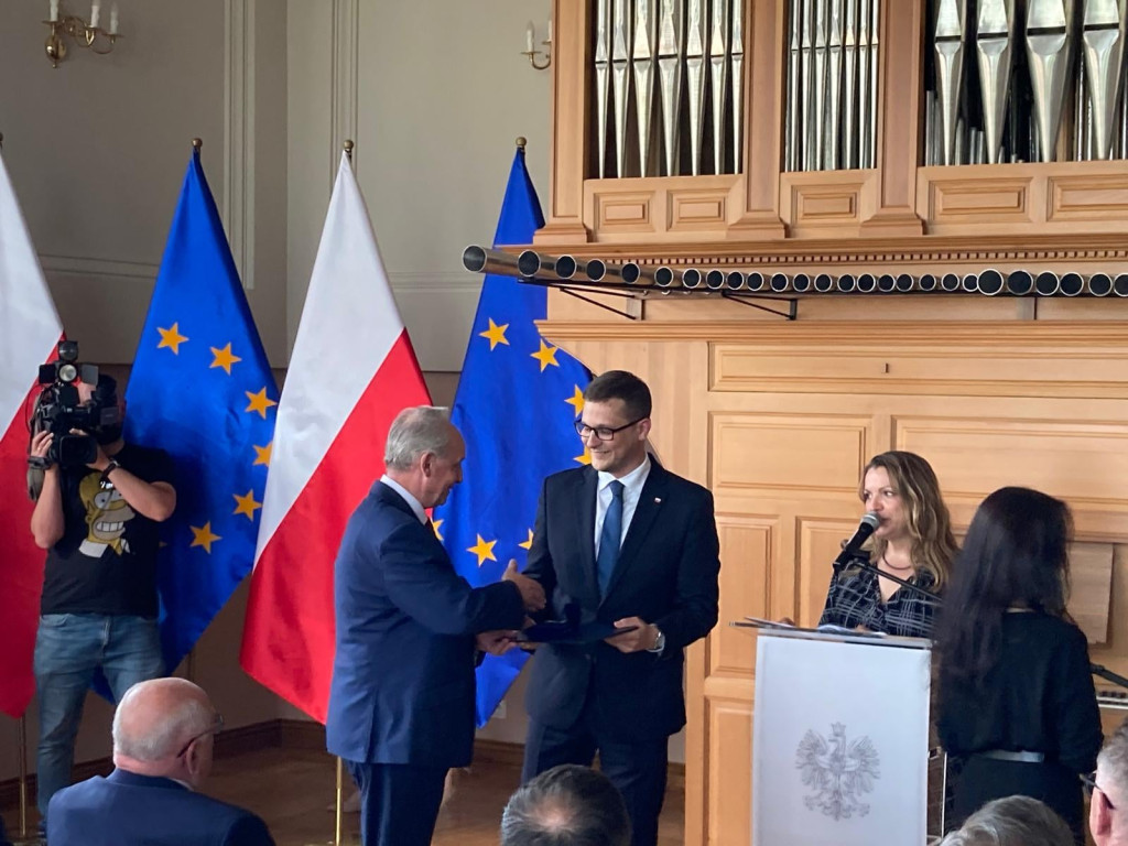Honorowa odznaka dla burmistrza Pruszcza