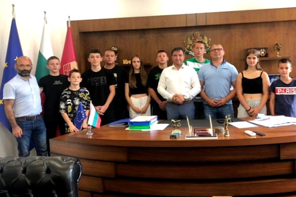 Jakub Kiełpiński na obozie w Bułgarii