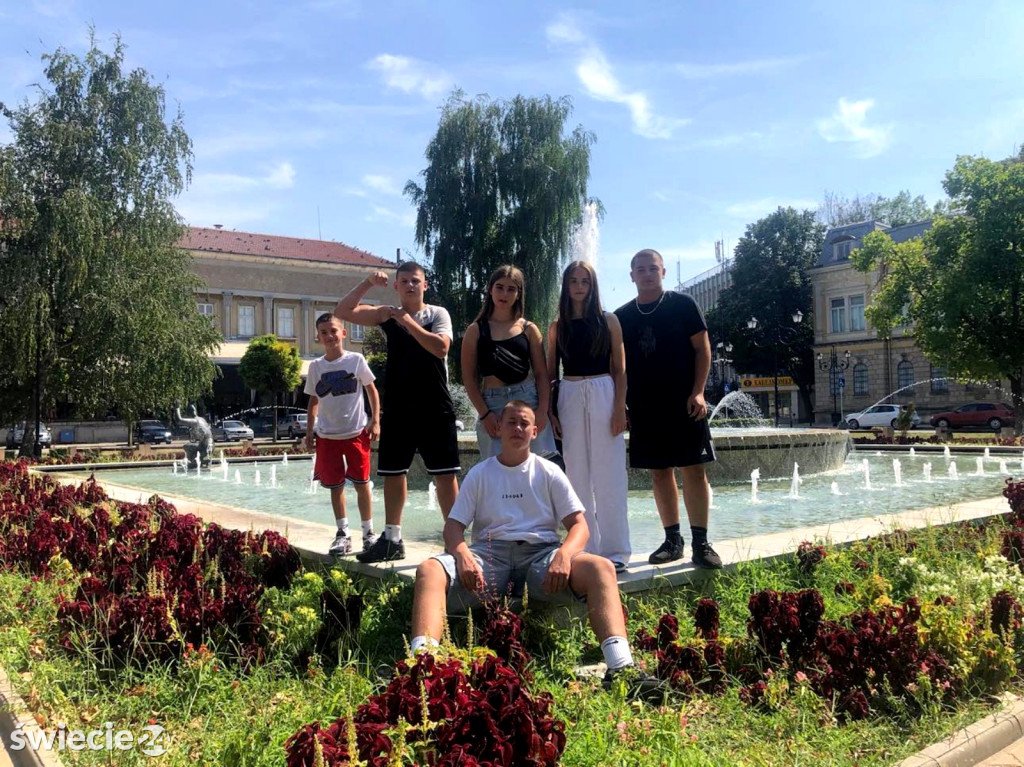 Jakub Kiełpiński na obozie w Bułgarii