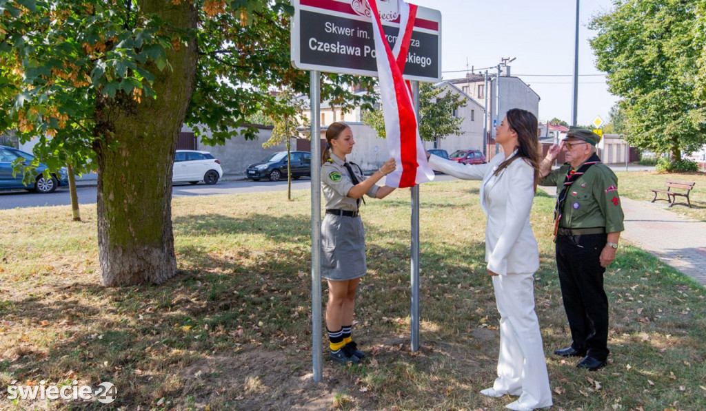 Nadanie imienia skwerowi w Świeciu