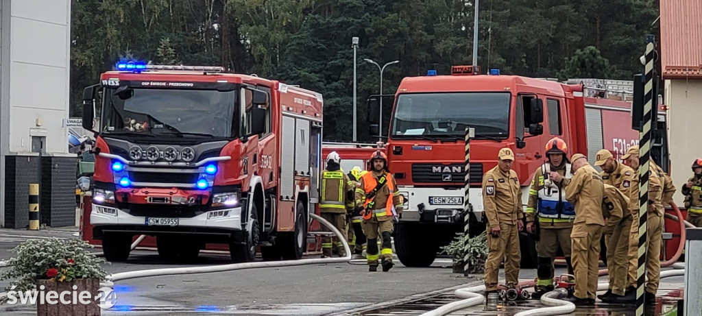 Pożar składowiska odpadów — ćwiczenia