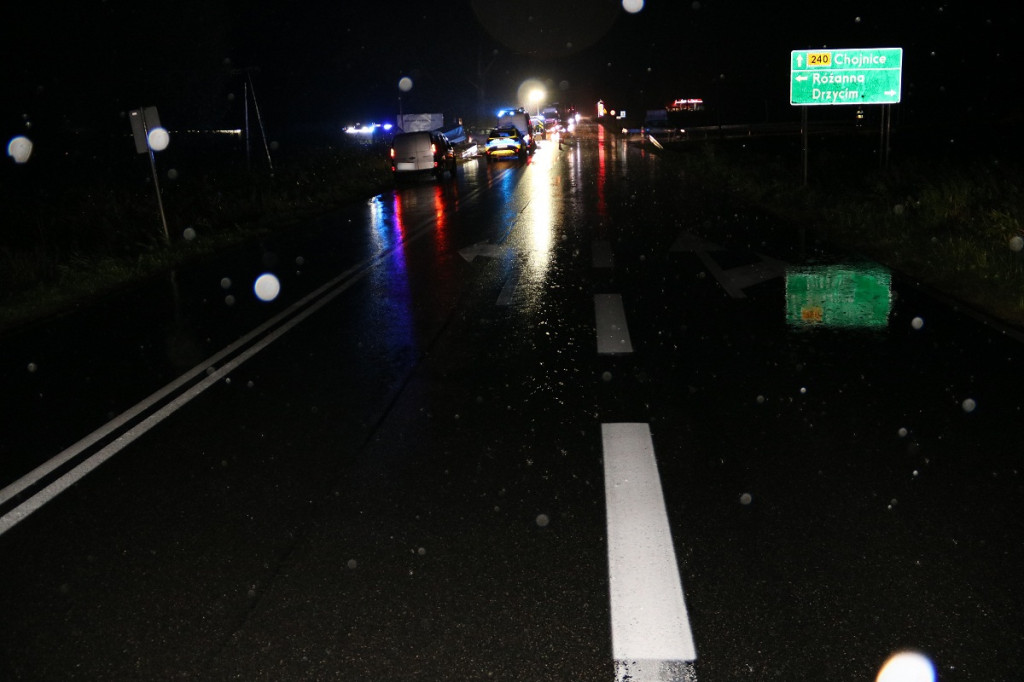 Wypadek w Plewnie. Siedem osób trafiło do szpitala