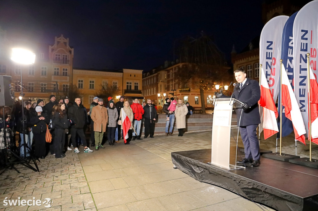 Sławomir Mentzen w Świeciu