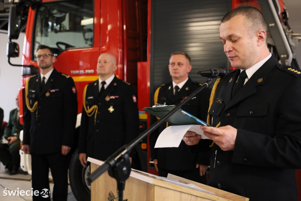 Nowy komendant straży pożarnej w Świeciu