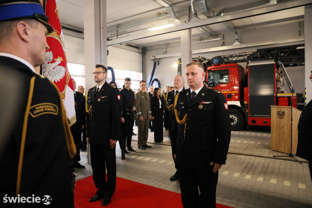 Nowy komendant straży pożarnej w Świeciu