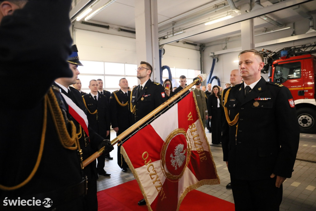 Nowy komendant straży pożarnej w Świeciu