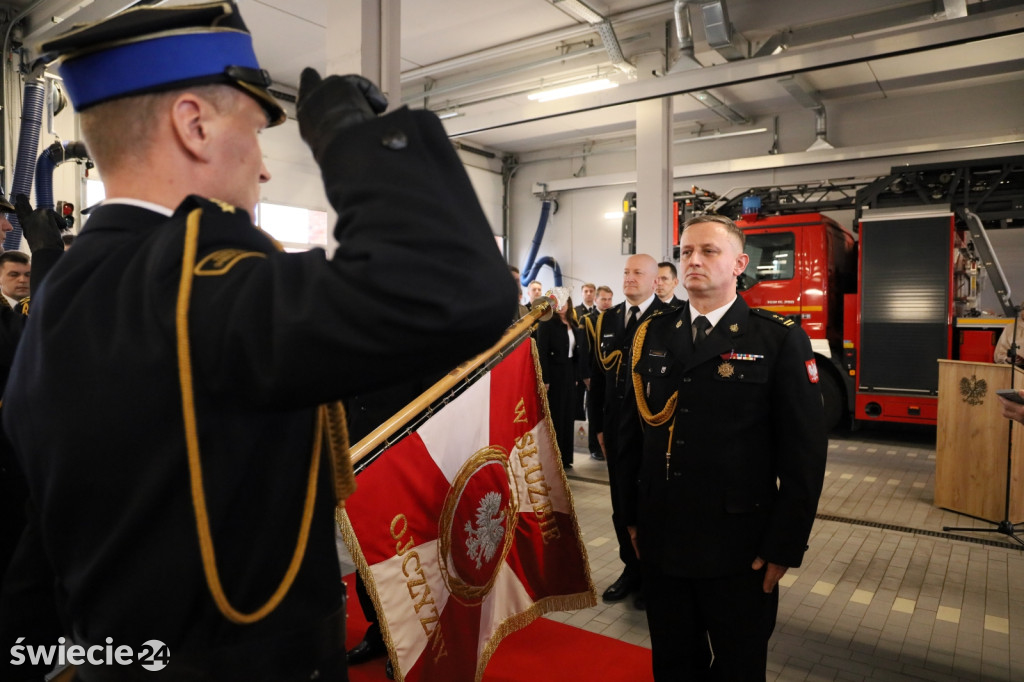 Nowy komendant straży pożarnej w Świeciu