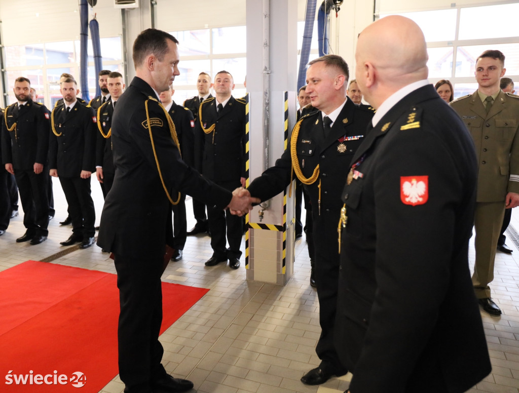 Nowy komendant straży pożarnej w Świeciu