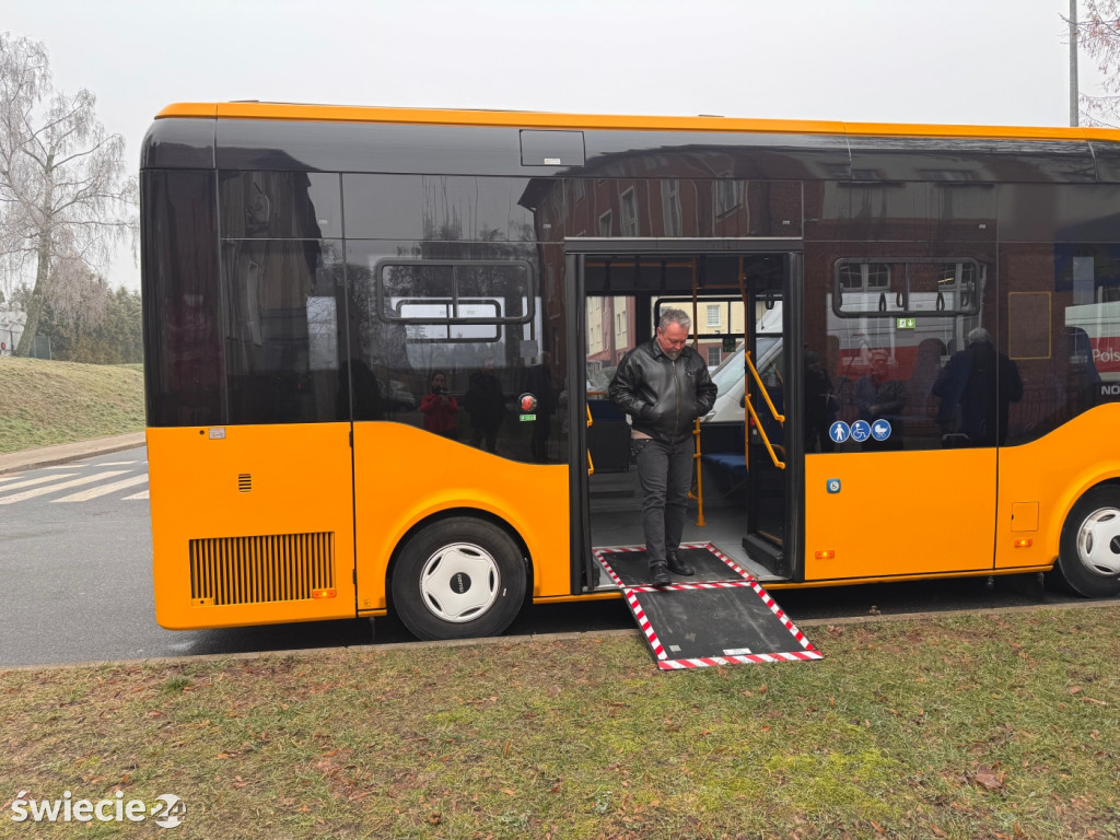 Testy autobusu elektrycznego w powiecie