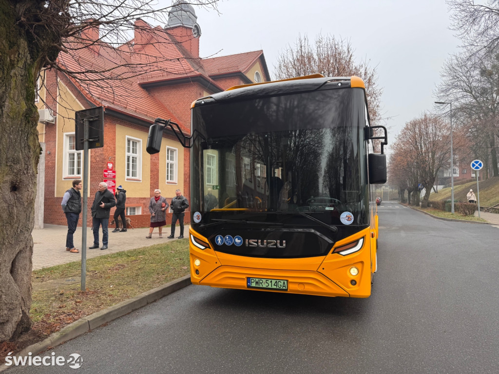 Testy autobusu elektrycznego w powiecie