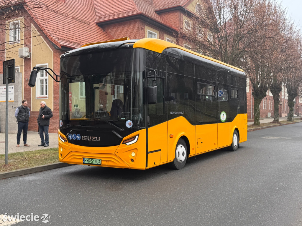 Testy autobusu elektrycznego w powiecie