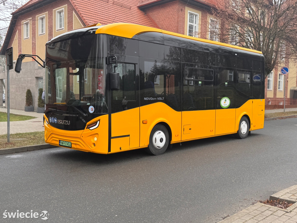 Testy autobusu elektrycznego w powiecie