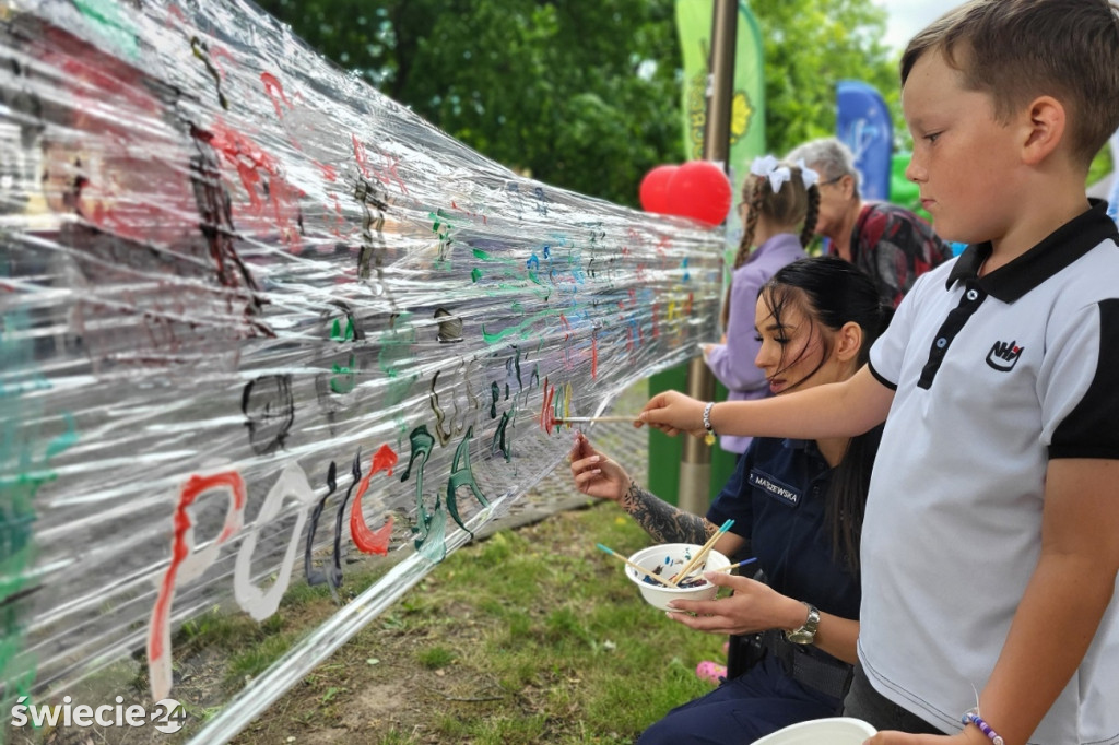 Profilaktyczny piknik z policją w Świeciu