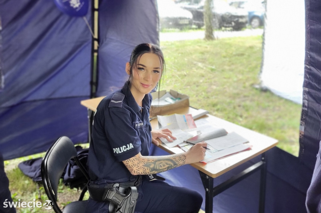Profilaktyczny piknik z policją w Świeciu
