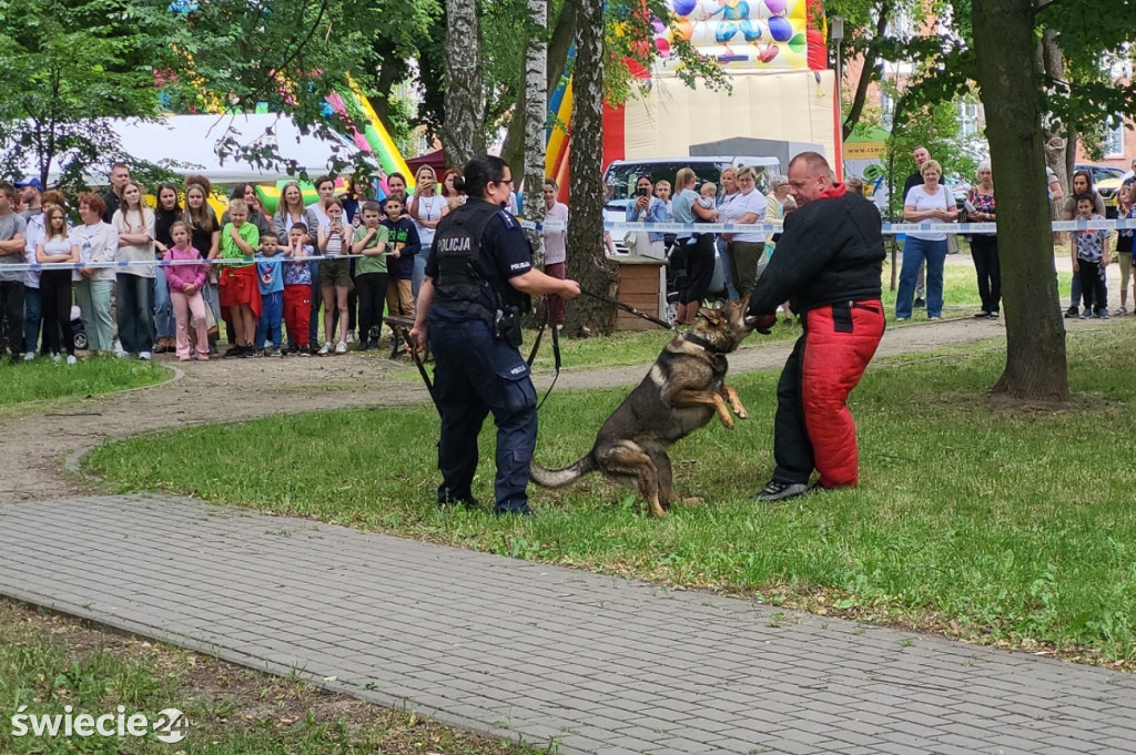 Profilaktyczny piknik z policją w Świeciu