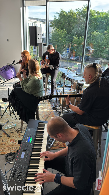 Muzyka w bibliotece. Koncert zespołu Przestrzeń