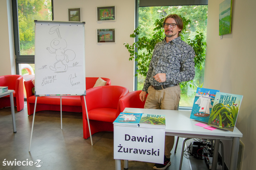 Piknik Literacki Odlot w bibliotece