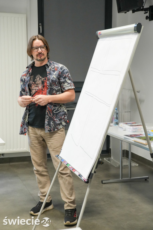 Warsztaty tworzenia komiksu z Dawidem Żurawskim