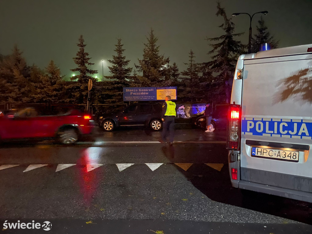 Kolizja na Laskowickiej w Świeciu