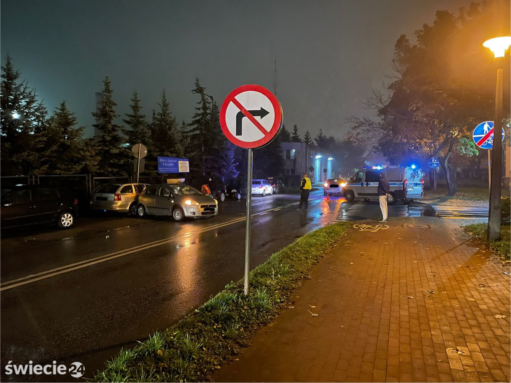 Kolizja na Laskowickiej w Świeciu