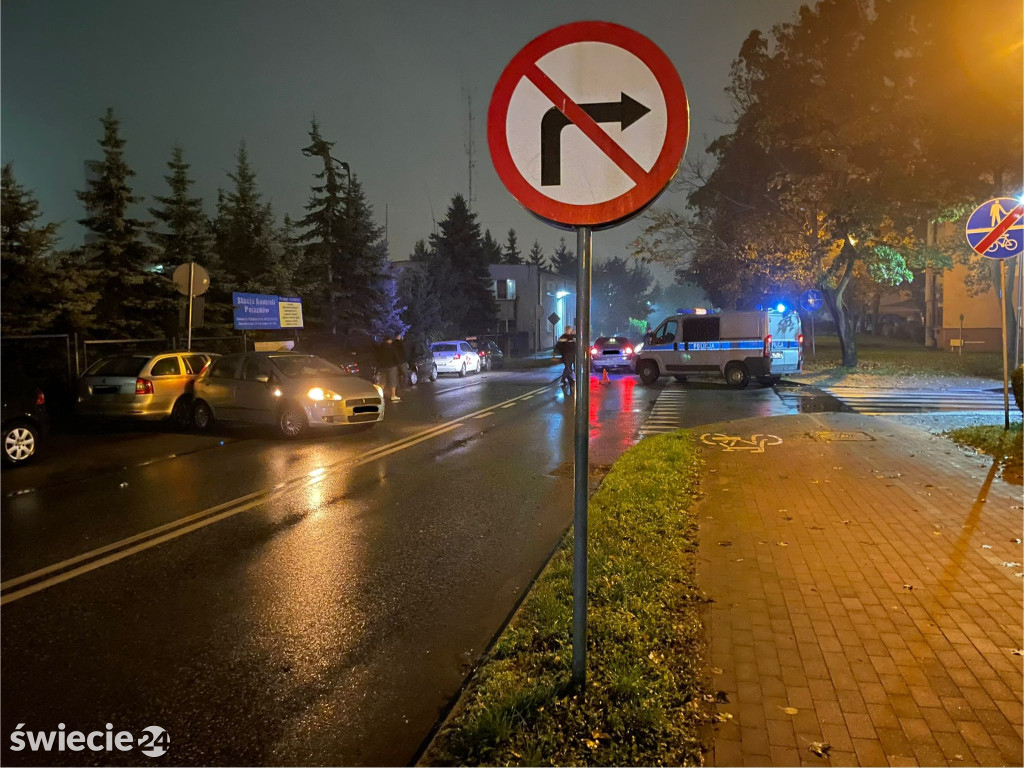 Kolizja na Laskowickiej w Świeciu