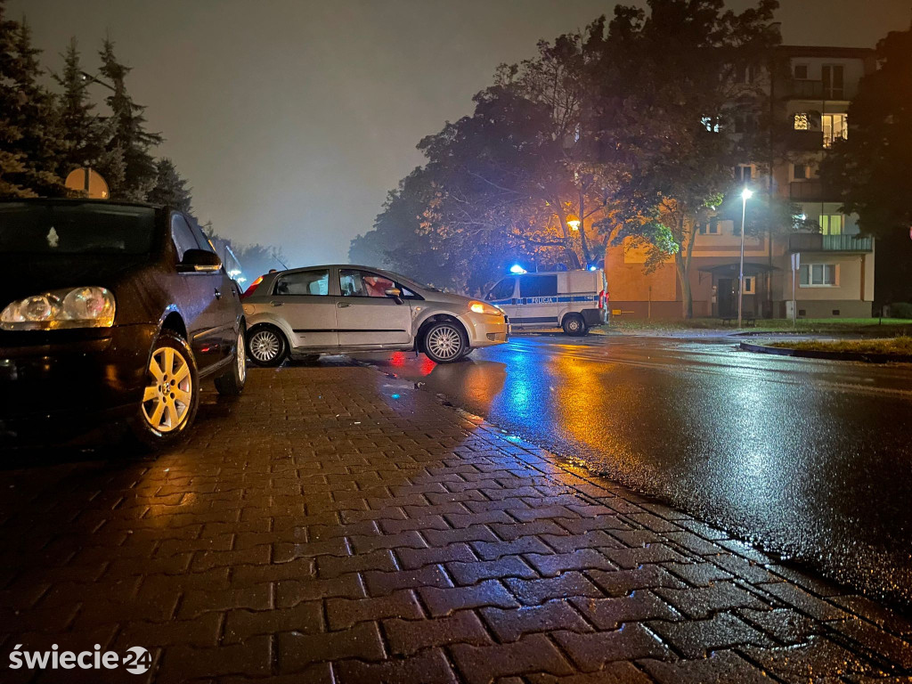 Kolizja na Laskowickiej w Świeciu