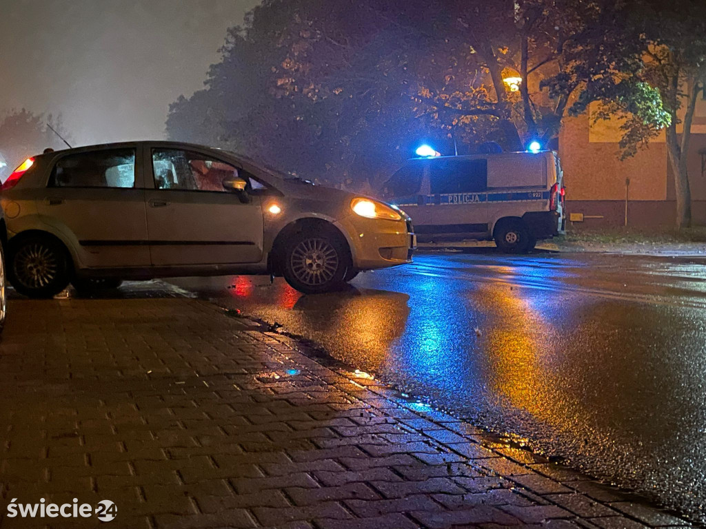 Kolizja na Laskowickiej w Świeciu